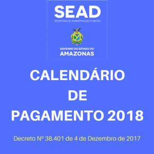 Imagem da notícia - CALENDÁRIO DE PAGAMENTO DE 2018: CONFIRA