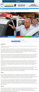 Imagem da notícia - ELABORADO PELA SEAD, DASHBOARD É DESTAQUE NO PORTAL DE NOTÍCIAS A CRÍTICA