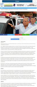 Imagem da notícia - ELABORADO PELA SEAD, DASHBOARD É DESTAQUE NO PORTAL DE NOTÍCIAS A CRÍTICA