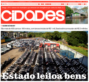Imagem da notícia - Jornal A Crítica destaca leilão coordenado pela Sead