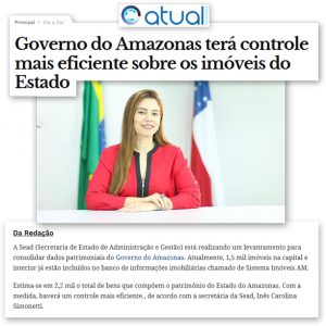 Imagem da notícia - Portal Atual publica matéria sobre o inventário de imóveis feito pela Sead