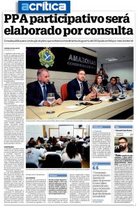 Imagem da notícia - Jornal A Crítica divulga lançamento do PPA participativo