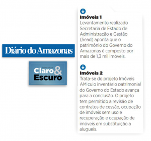 Imagem da notícia - Levantamento dos imóveis do Governo do Amazonas é destaque no jornal Diário do Amazonas