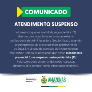 Imagem da notícia - ATENÇÃO! Não haverá atendimento presencial no dia 15/02/2024 na SEAD